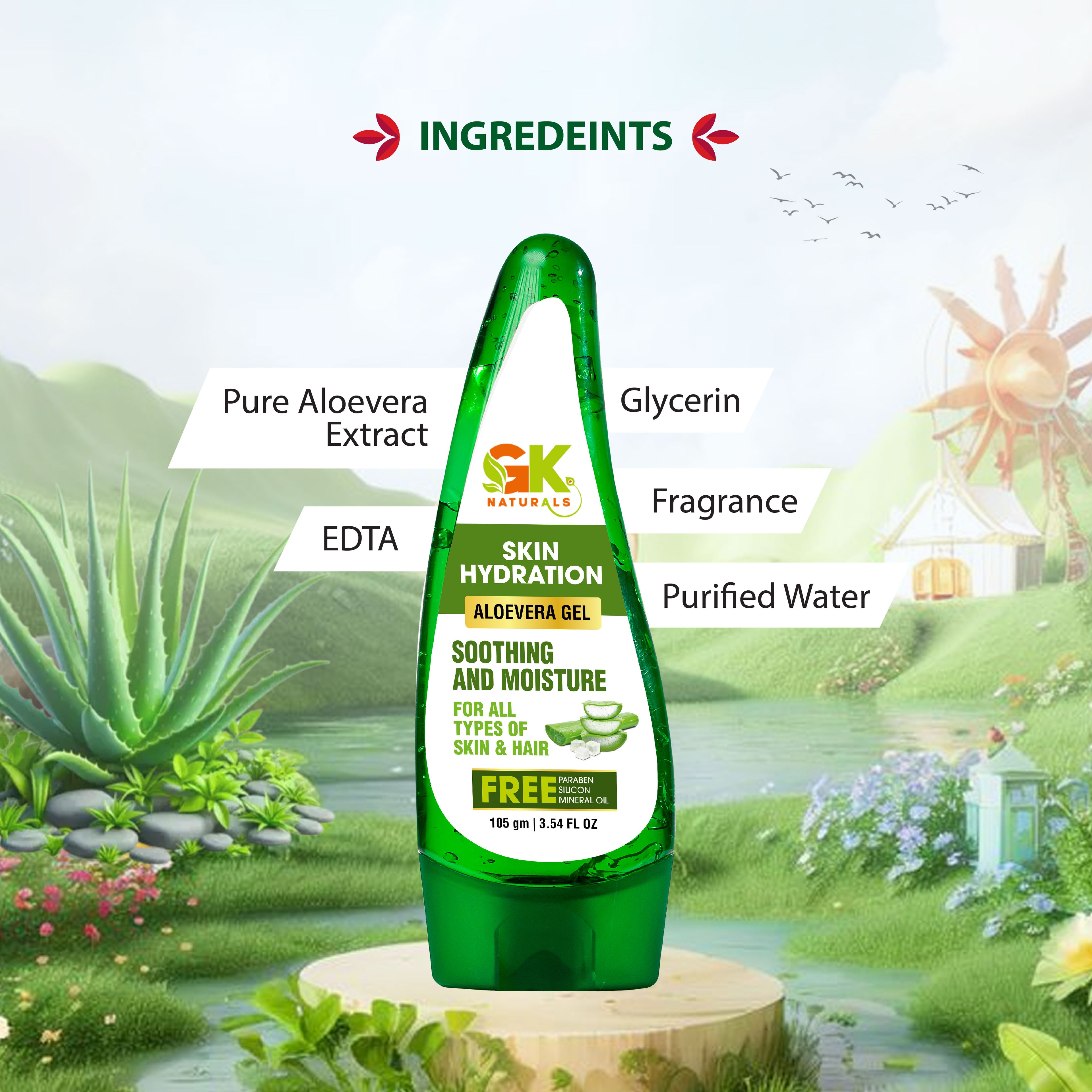 Skin Hydration Aloe Vera Gel