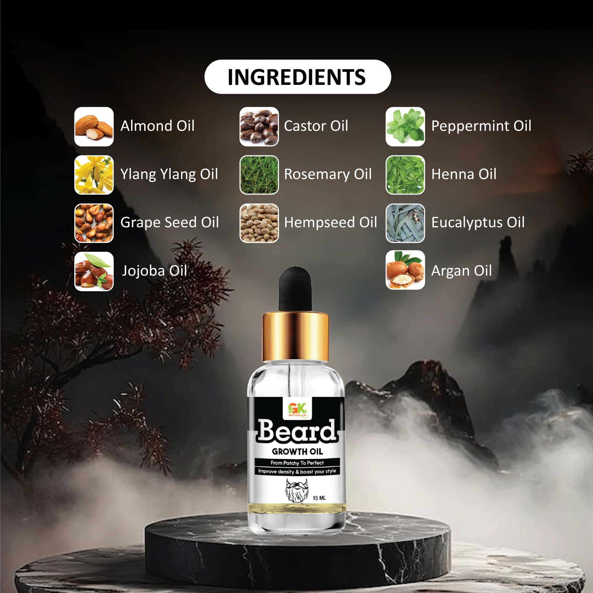 Beard Growth Oil for Men