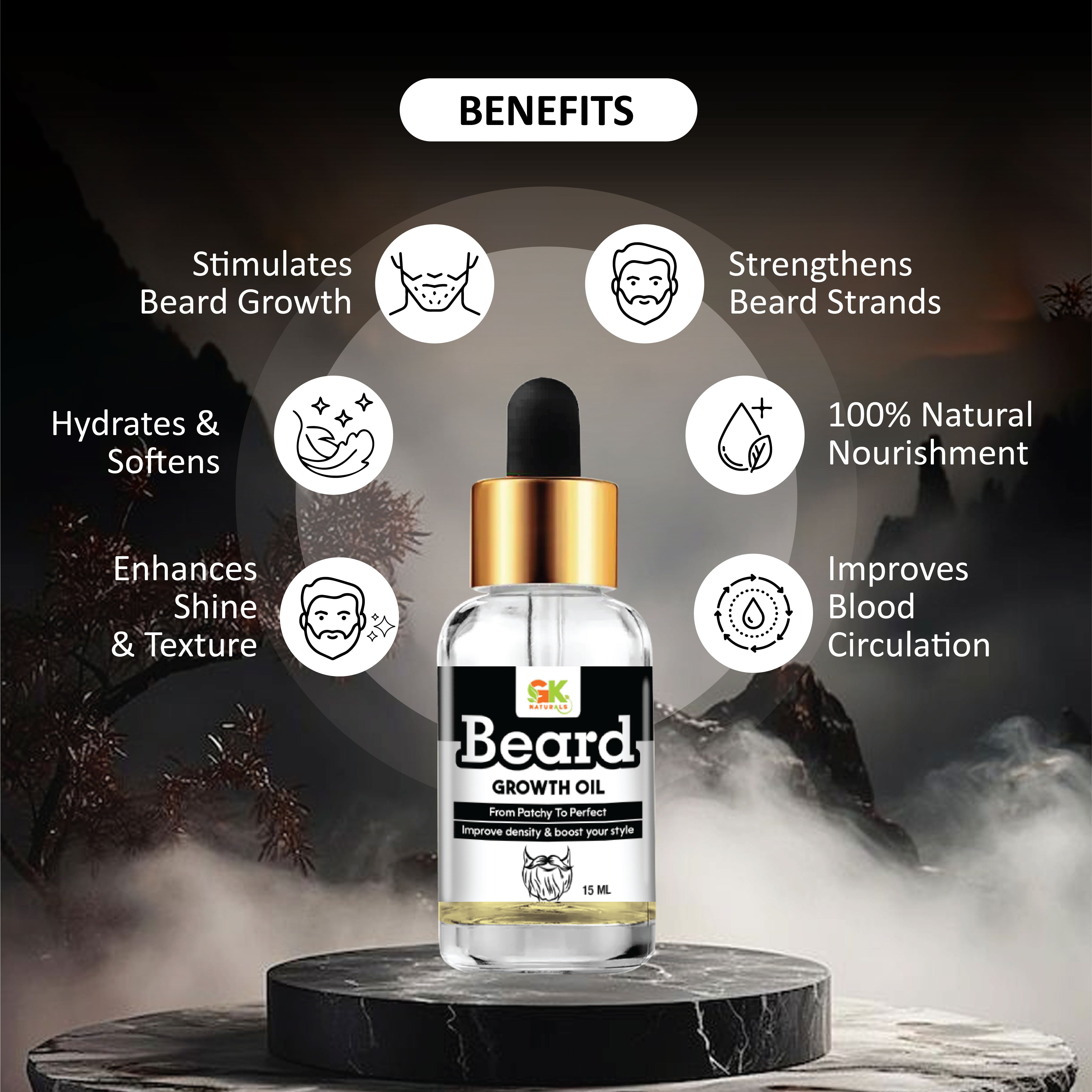 Beard Growth Oil for Men