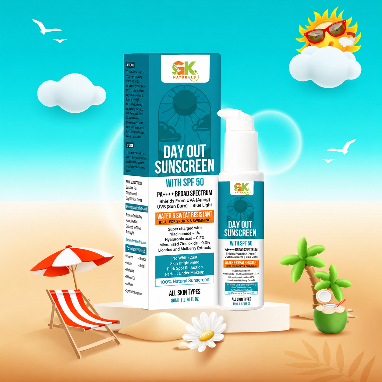 Day Out Sunscreen with SPF 50 PA++++