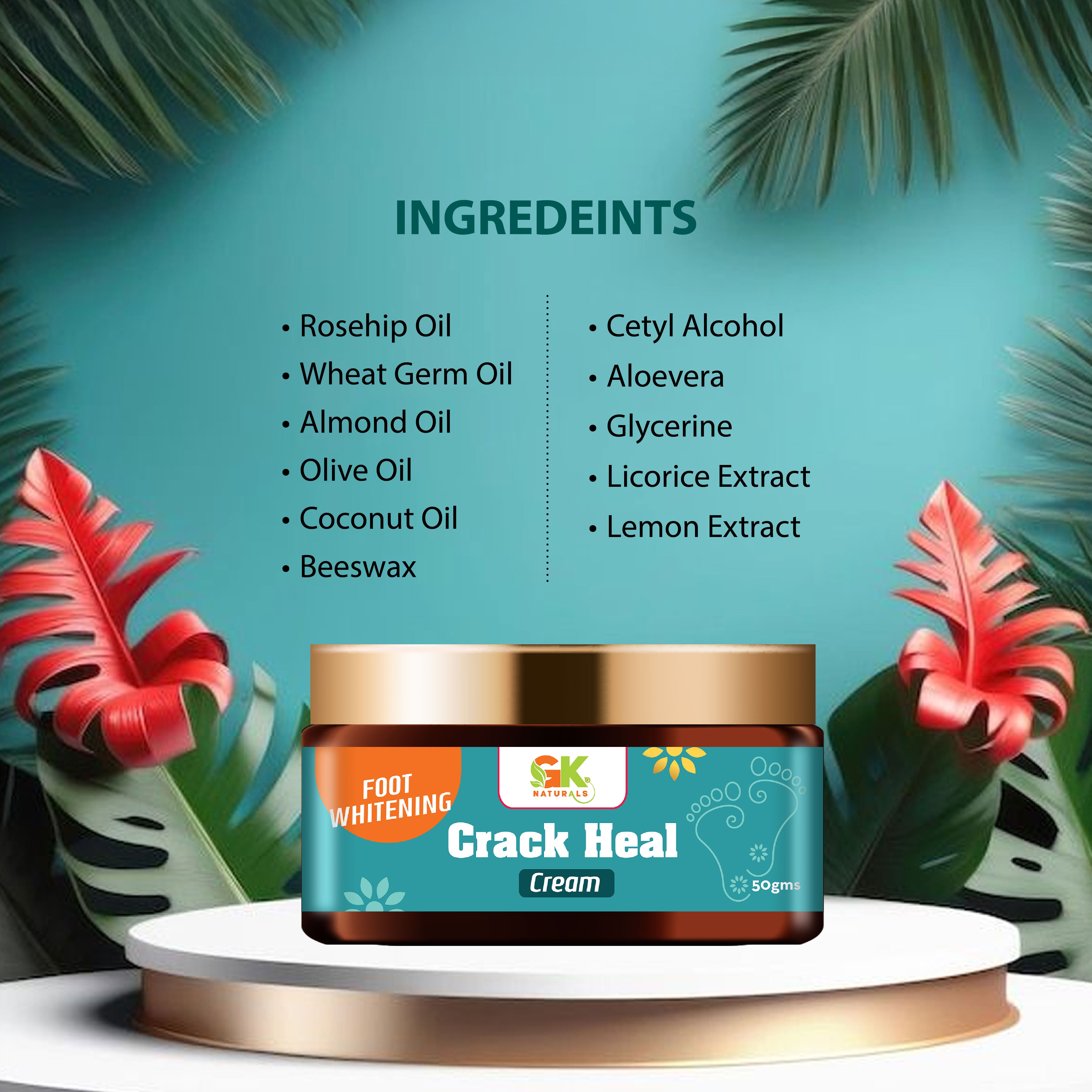 Crack Heal Cream for Heel Repair & Foot Whitening
