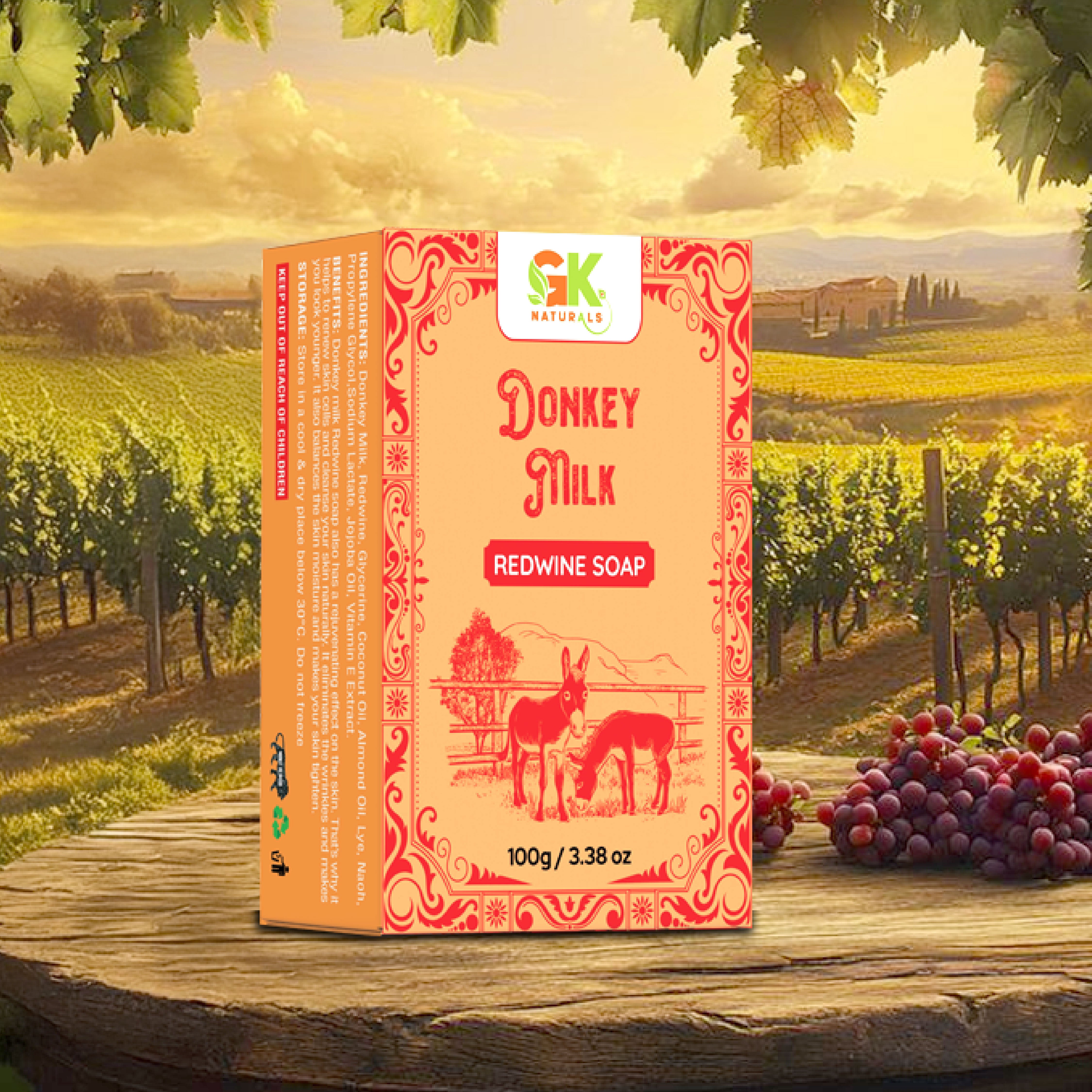 Donkey Milk Redwine Soap