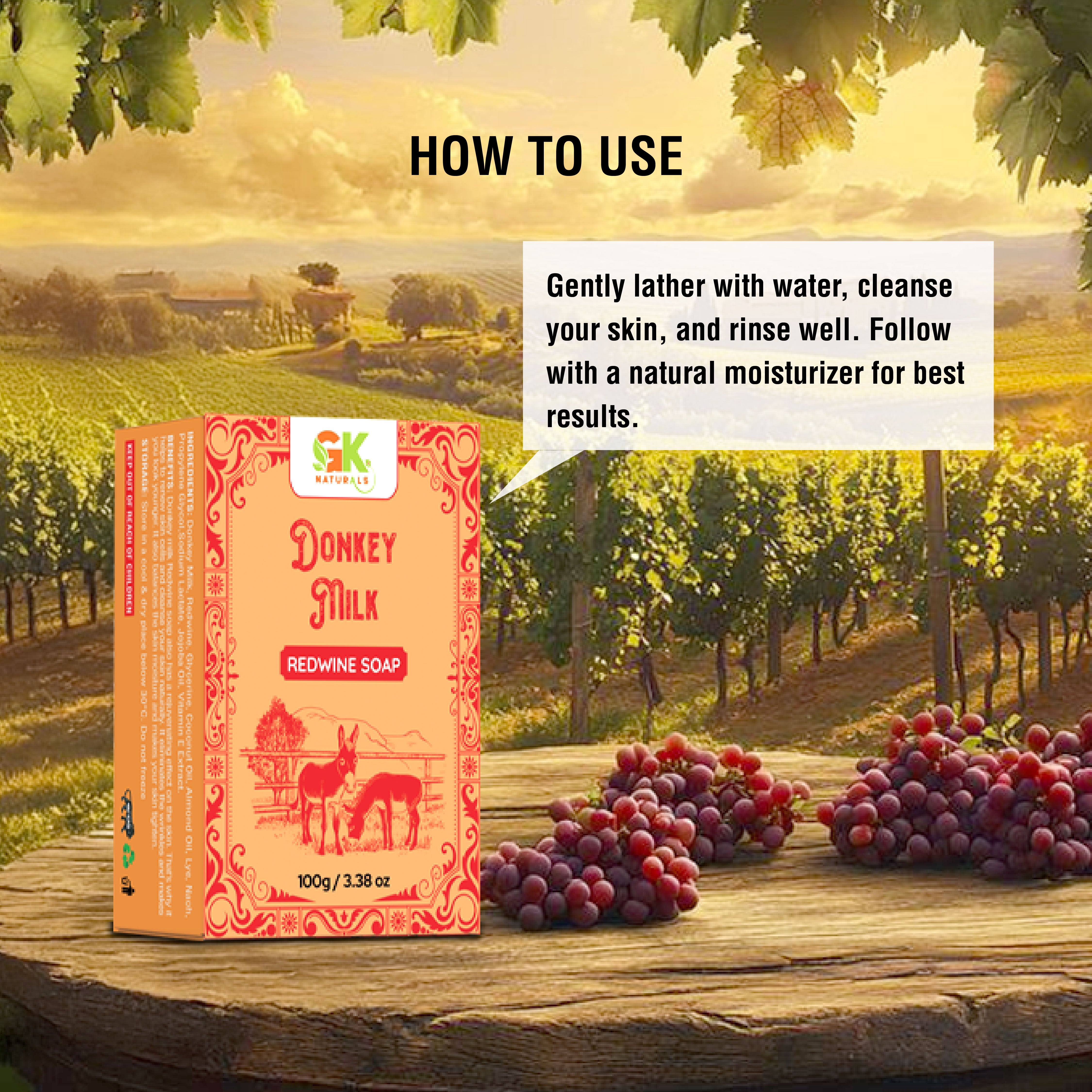 Donkey Milk Redwine Soap