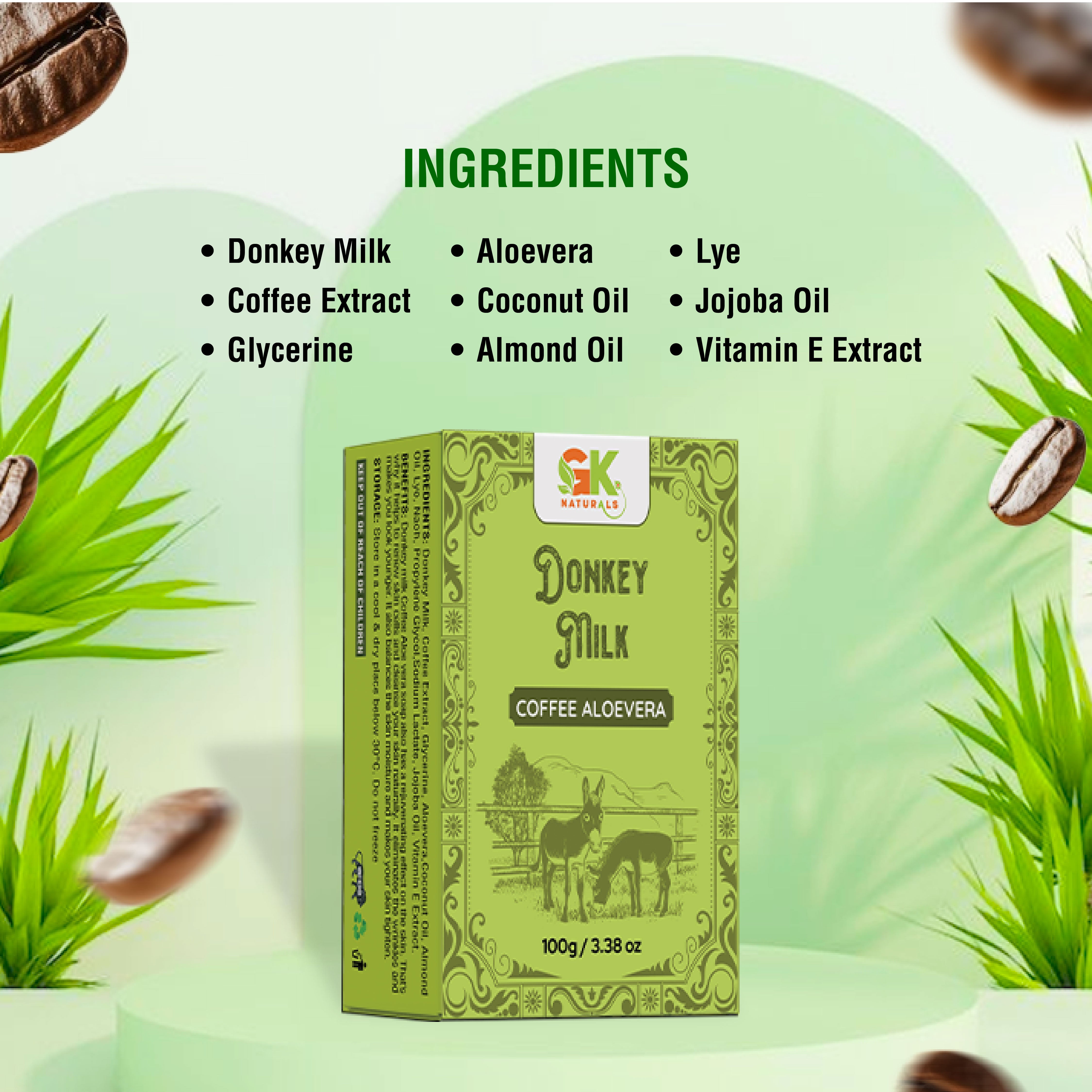 Donkey Milk Aloe Vera Coffee Soap