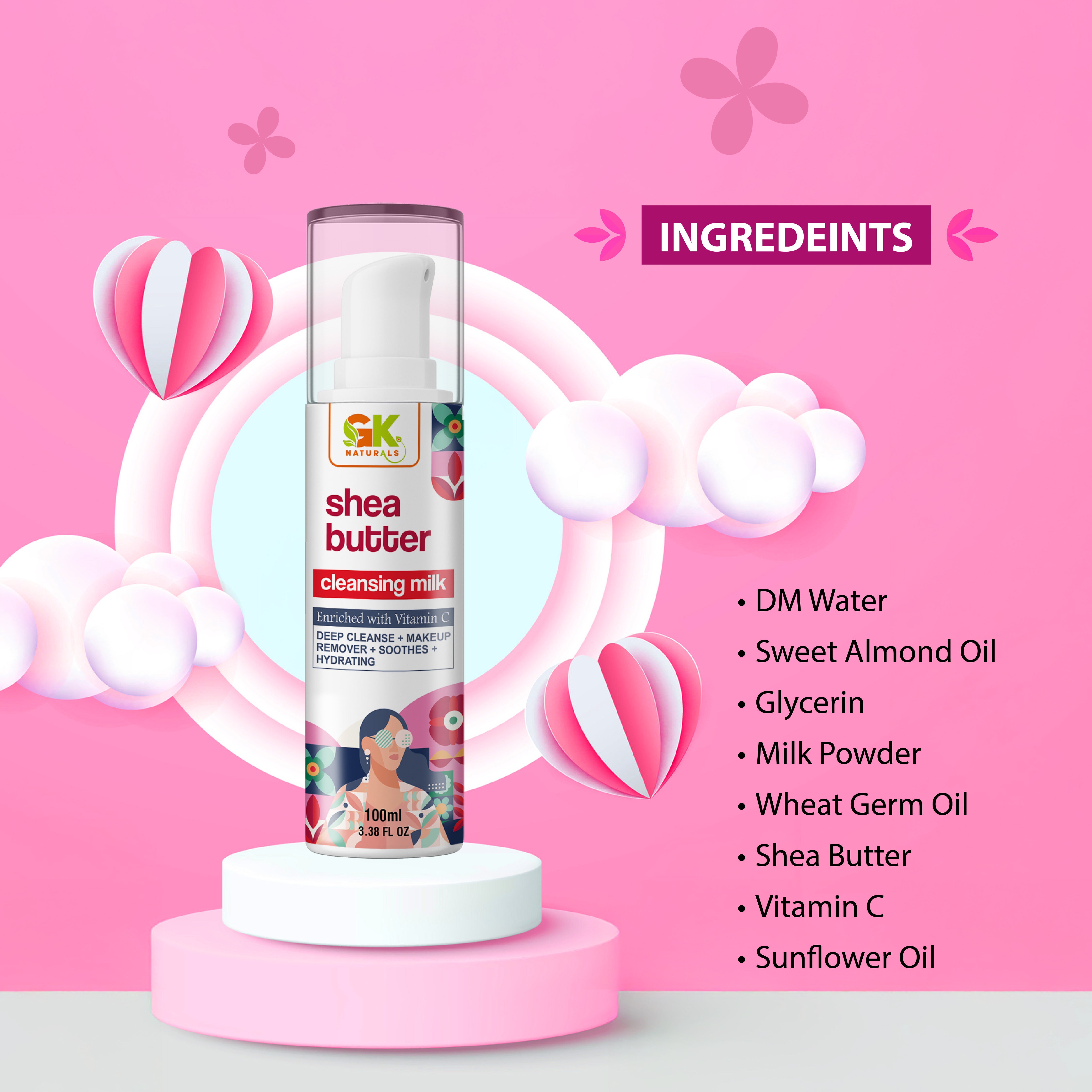 Shea Butter Cleansing Milk Makeup Remover