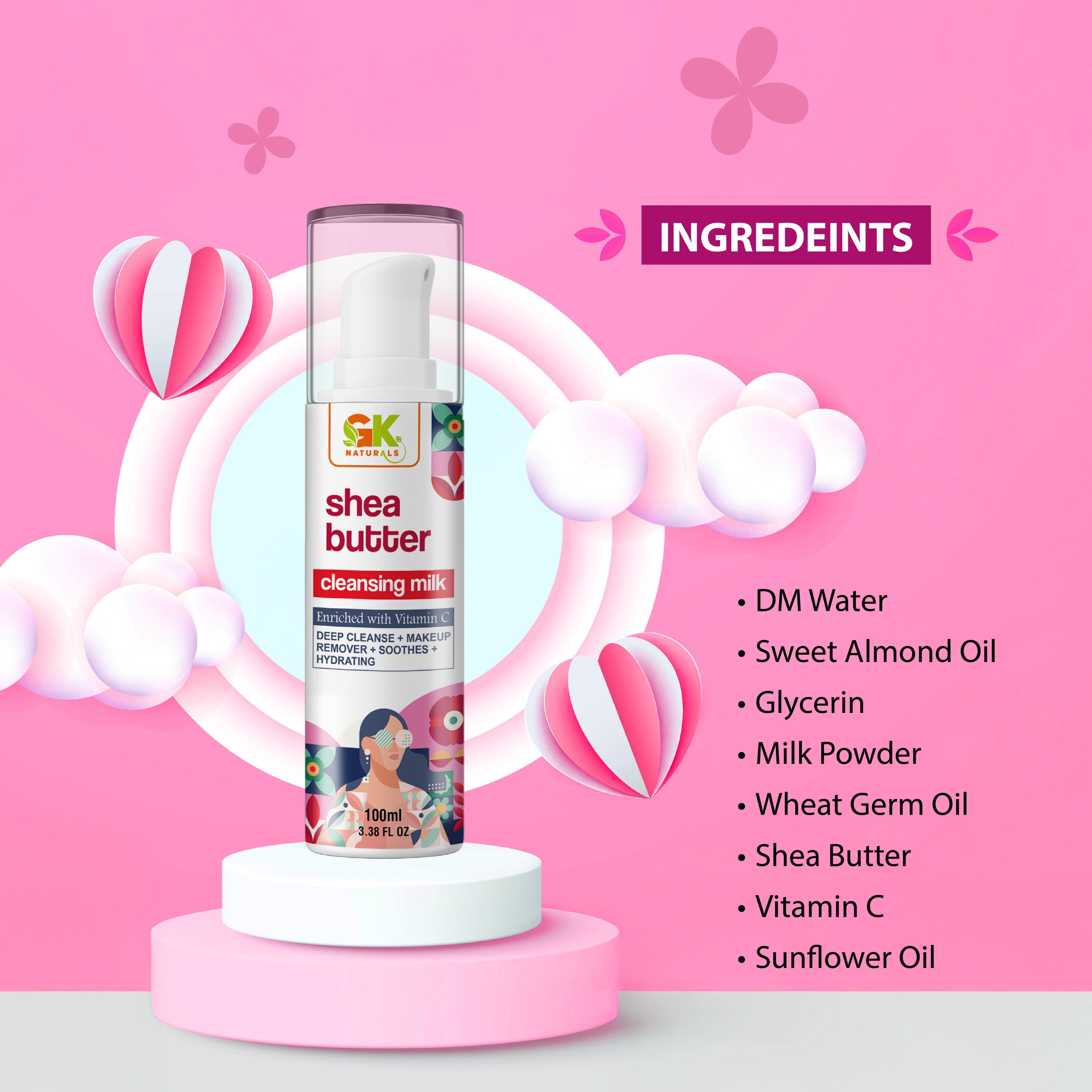 Shea Butter Cleansing Milk Makeup Remover