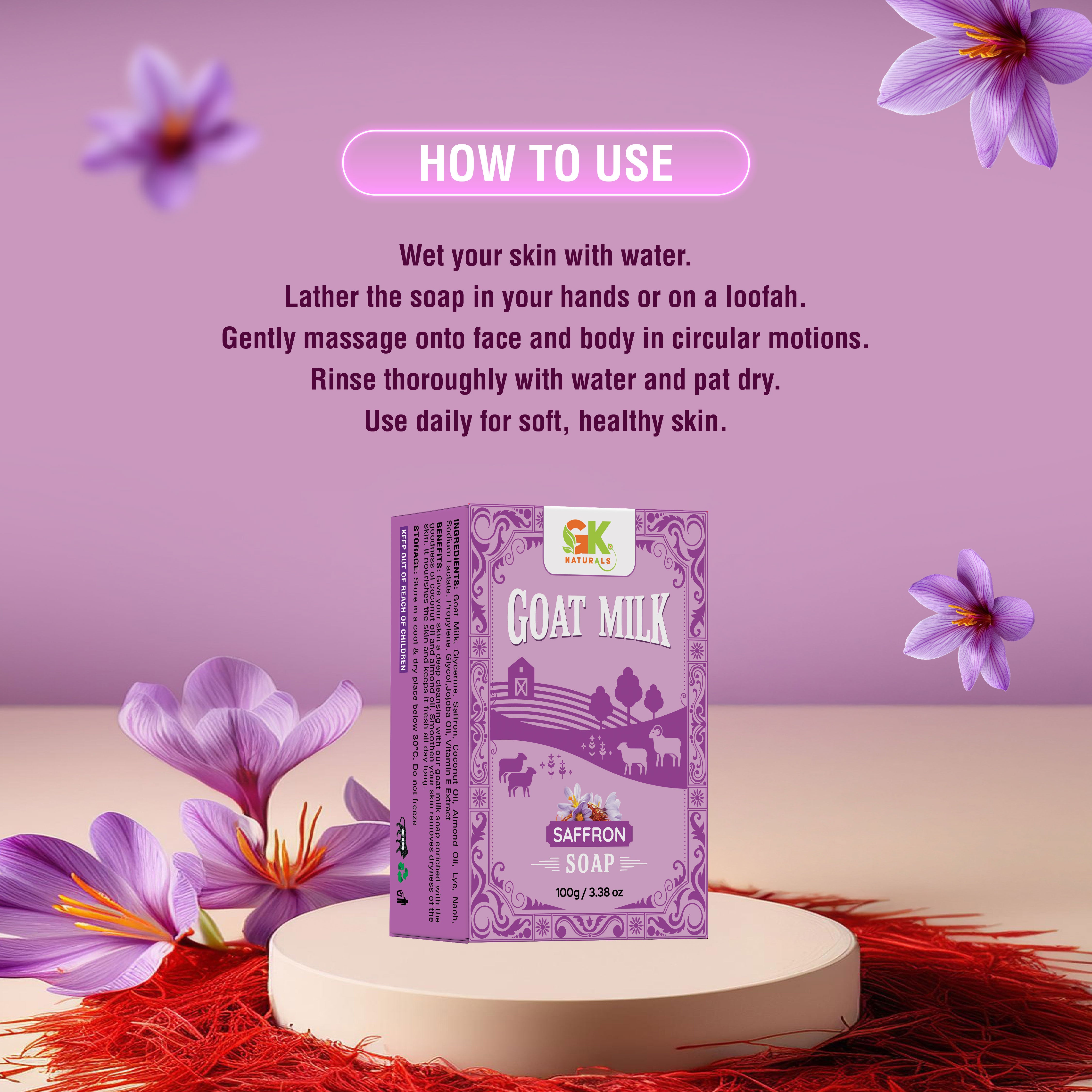 Goat Milk Saffron Soap