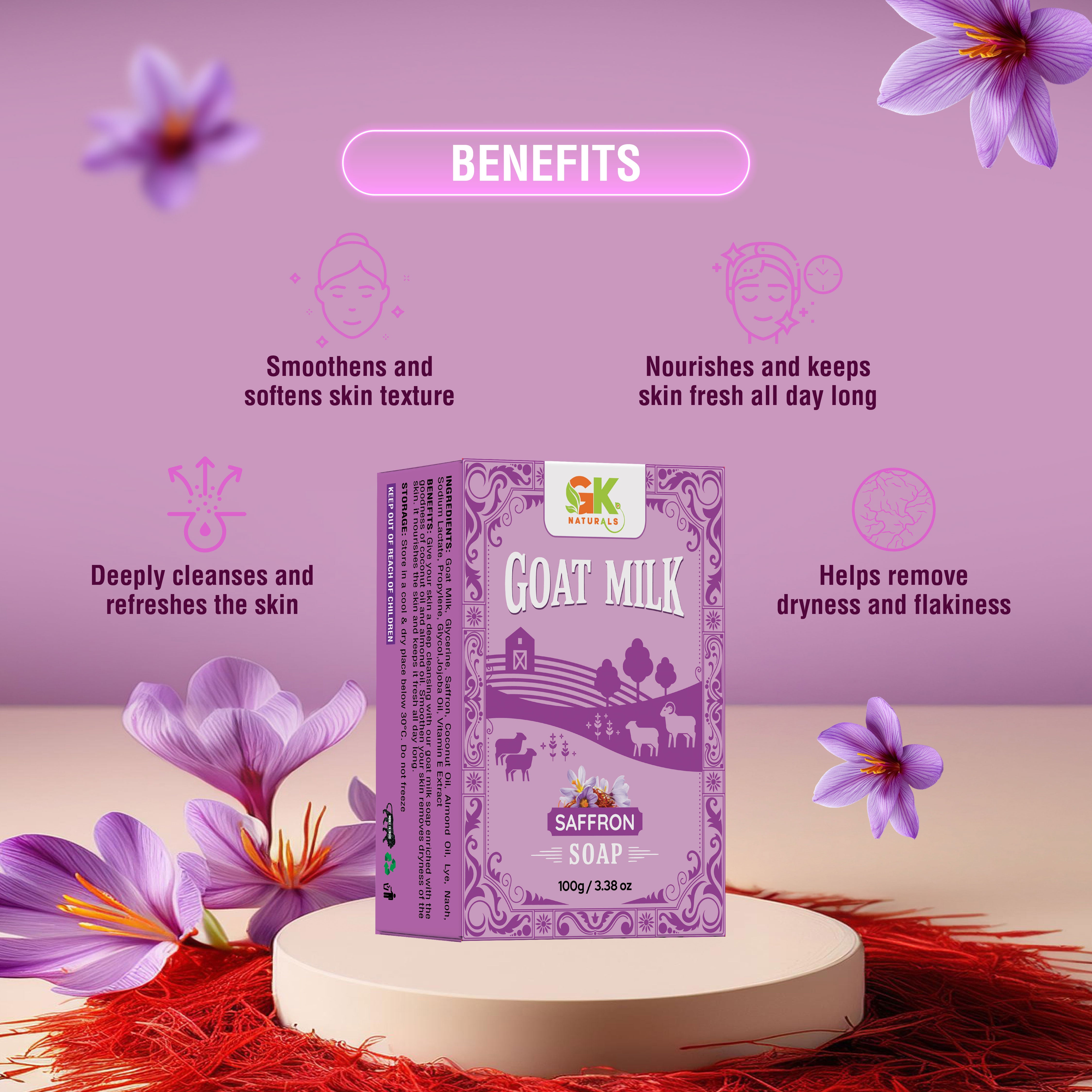 Goat Milk Saffron Soap