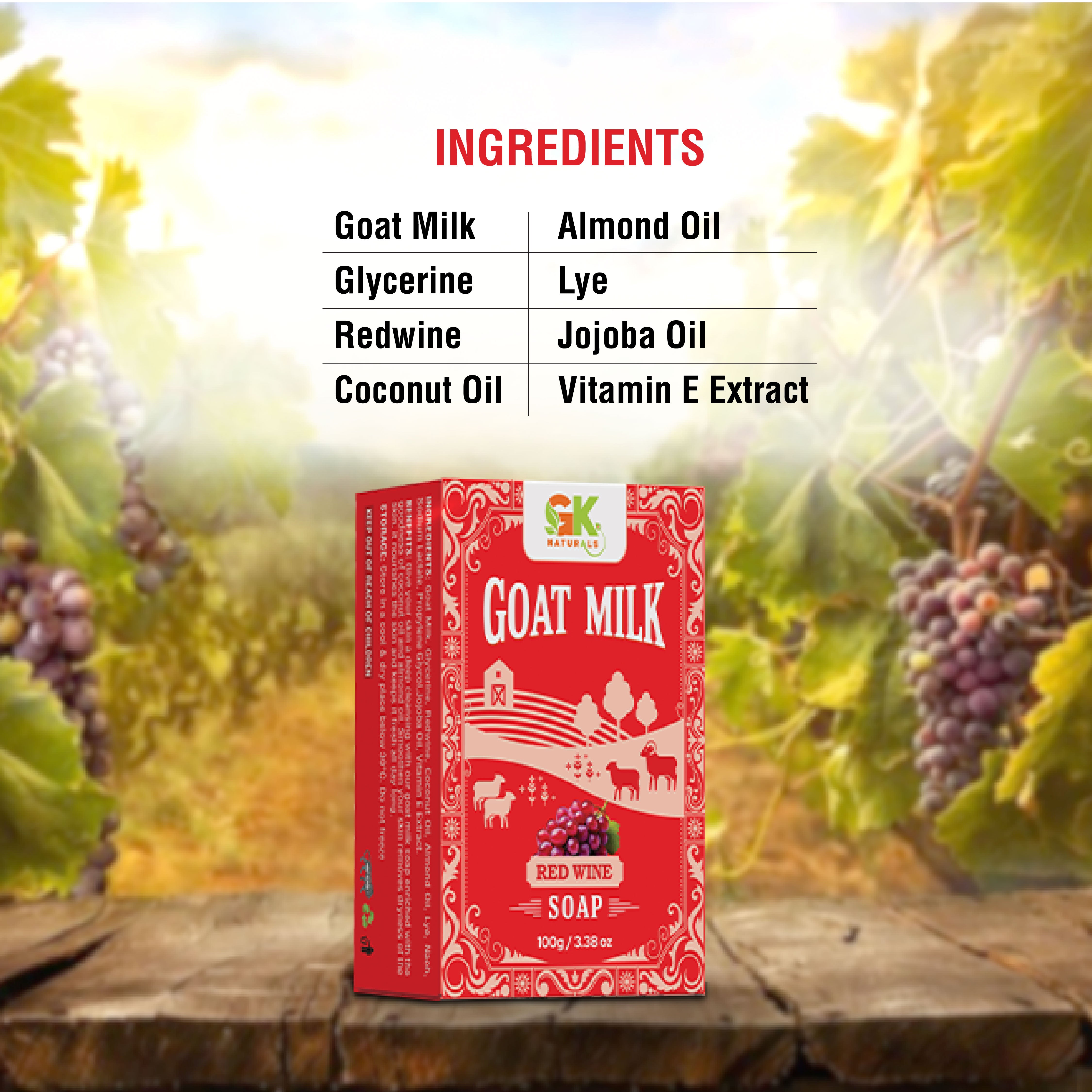 Goat Milk Redwine Soap