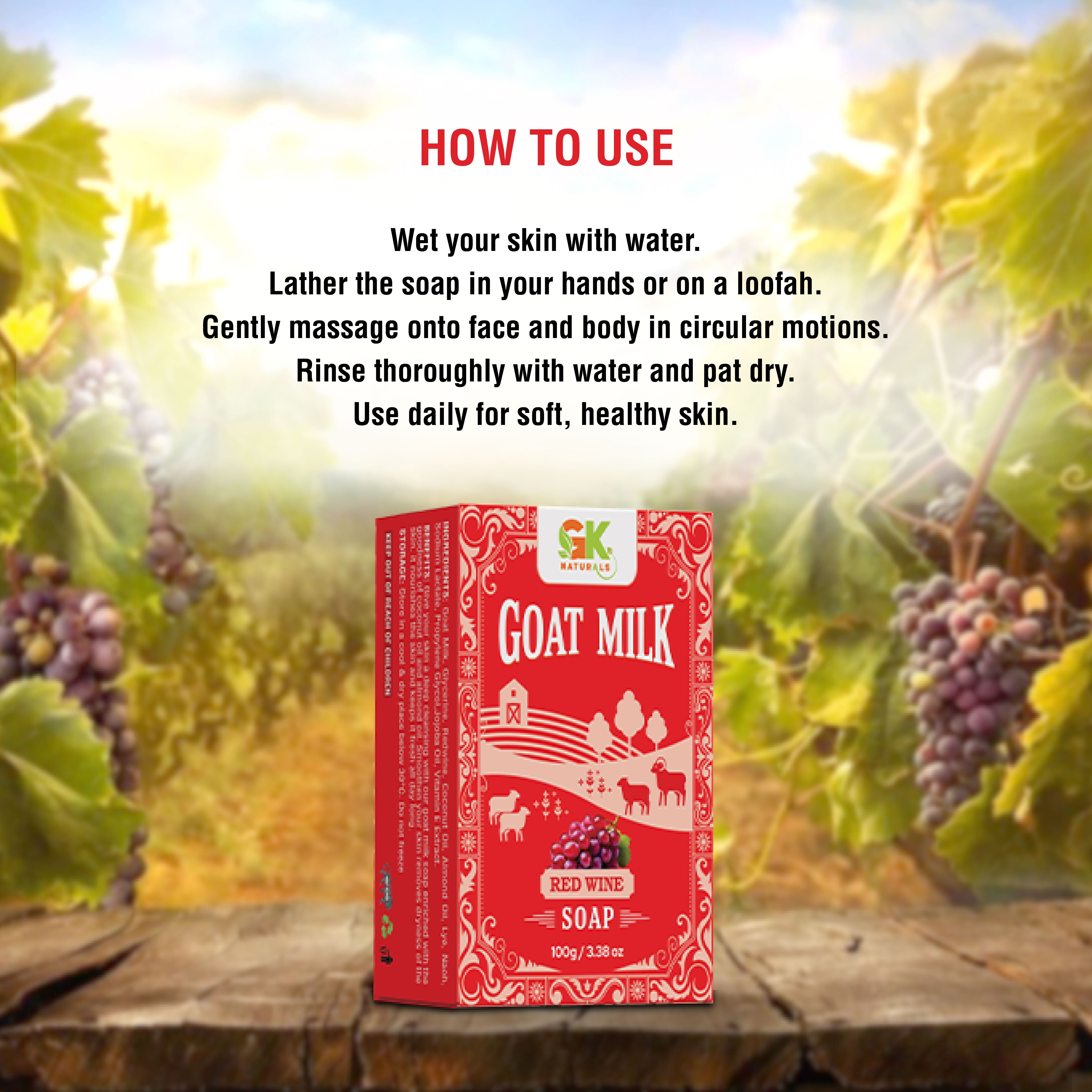 Goat Milk Redwine Soap