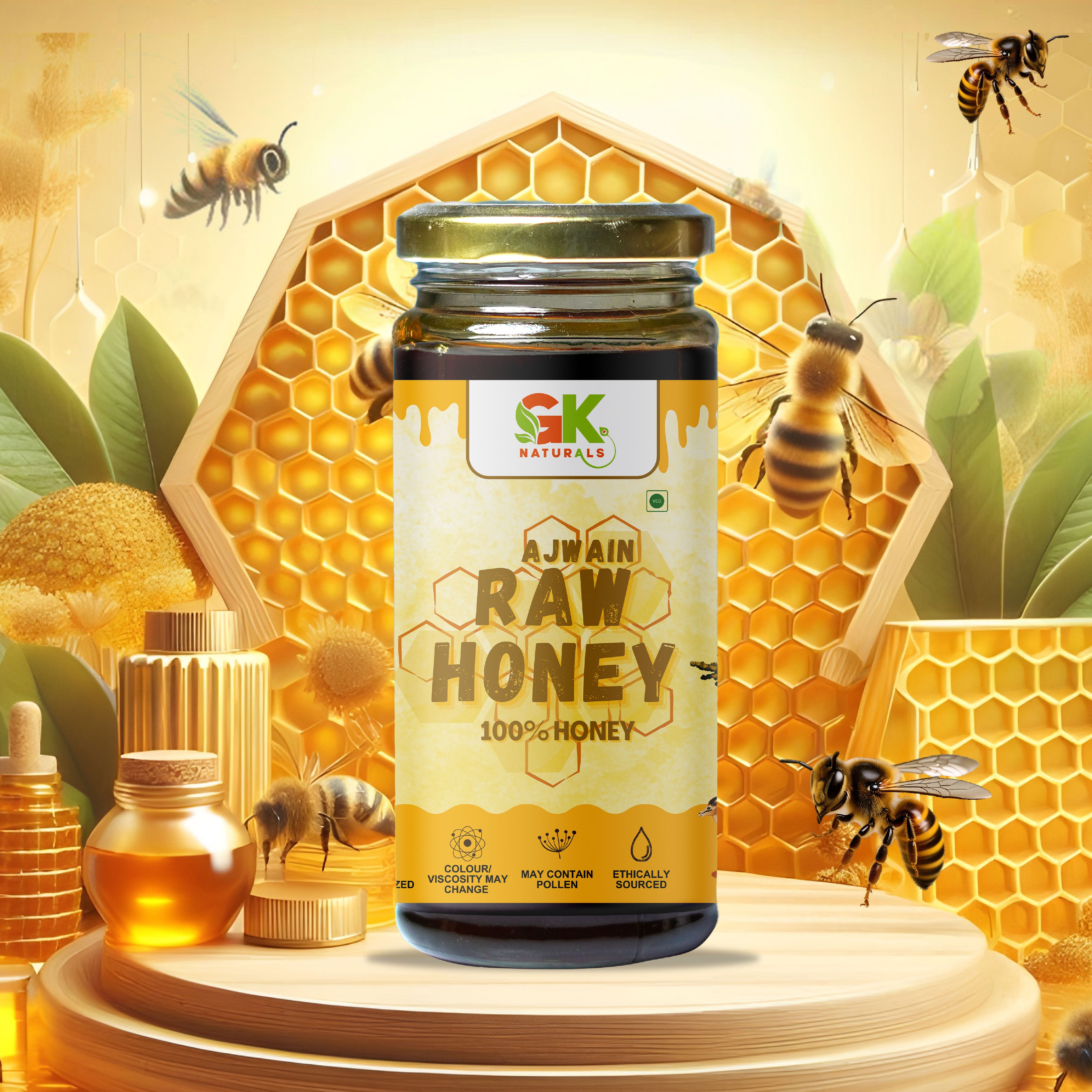 Raw Ajwain Honey 300g