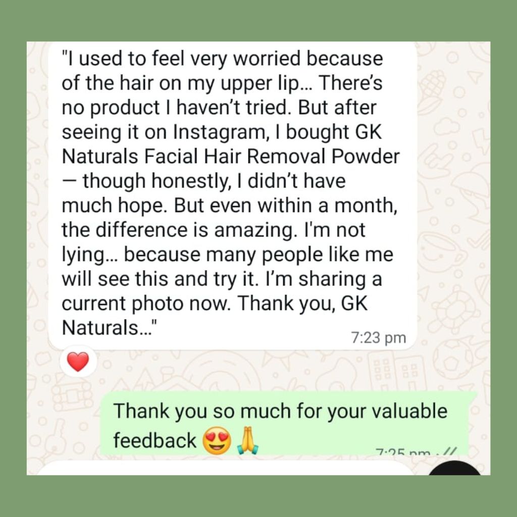 Facial Hair Prevention Powder