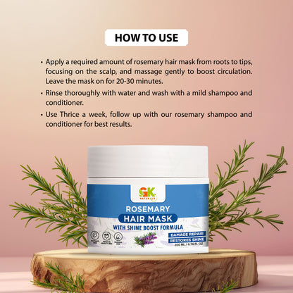 Rosemary Hair Mask with Shine Boost Formula