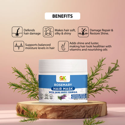 Rosemary Hair Mask with Shine Boost Formula