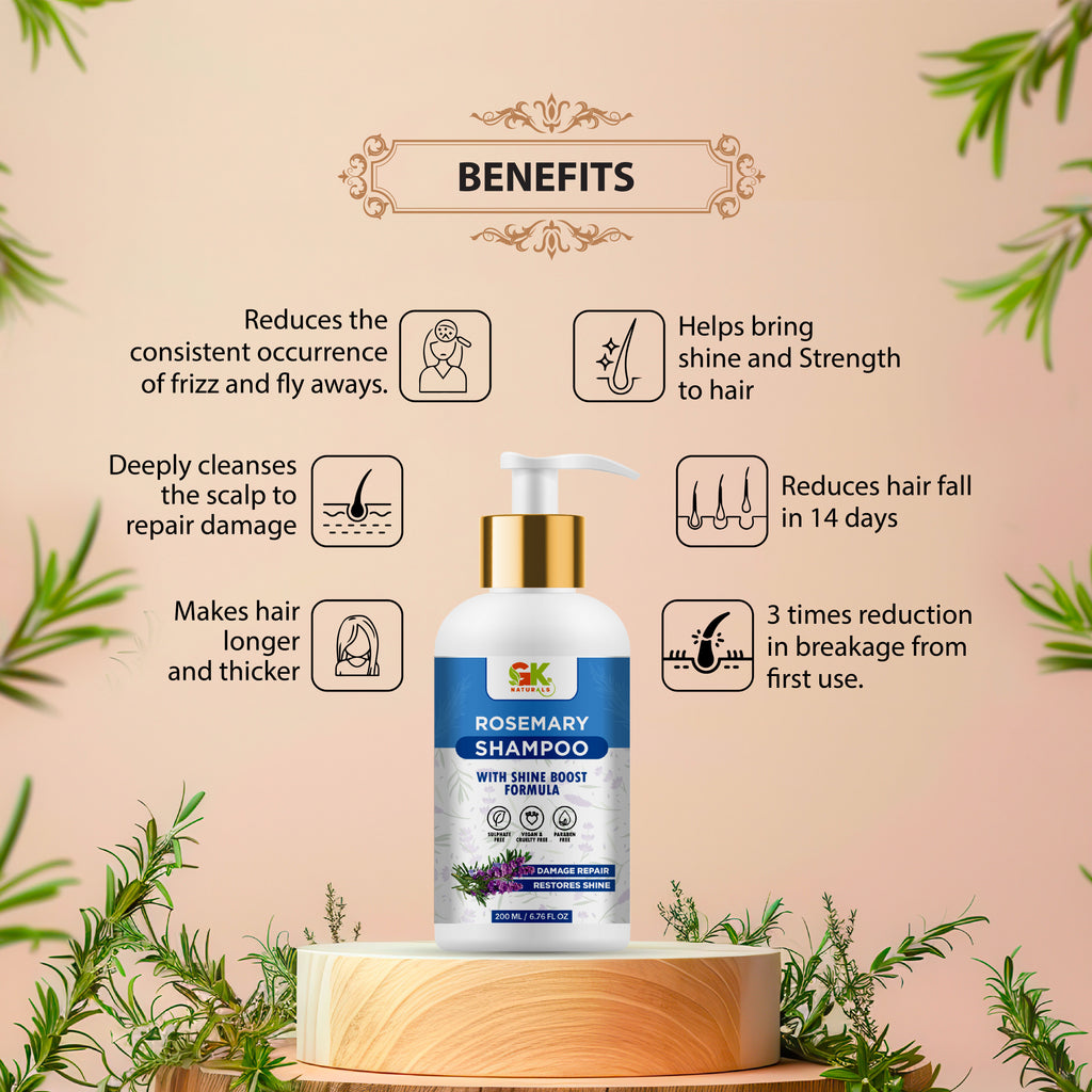 Rosemary Shampoo with Shine Boost Formula