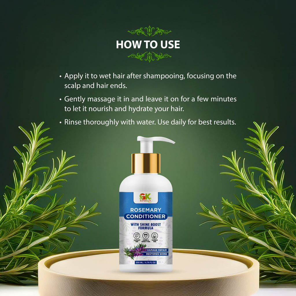 Rosemary Conditioner with Shine Boost Formula
