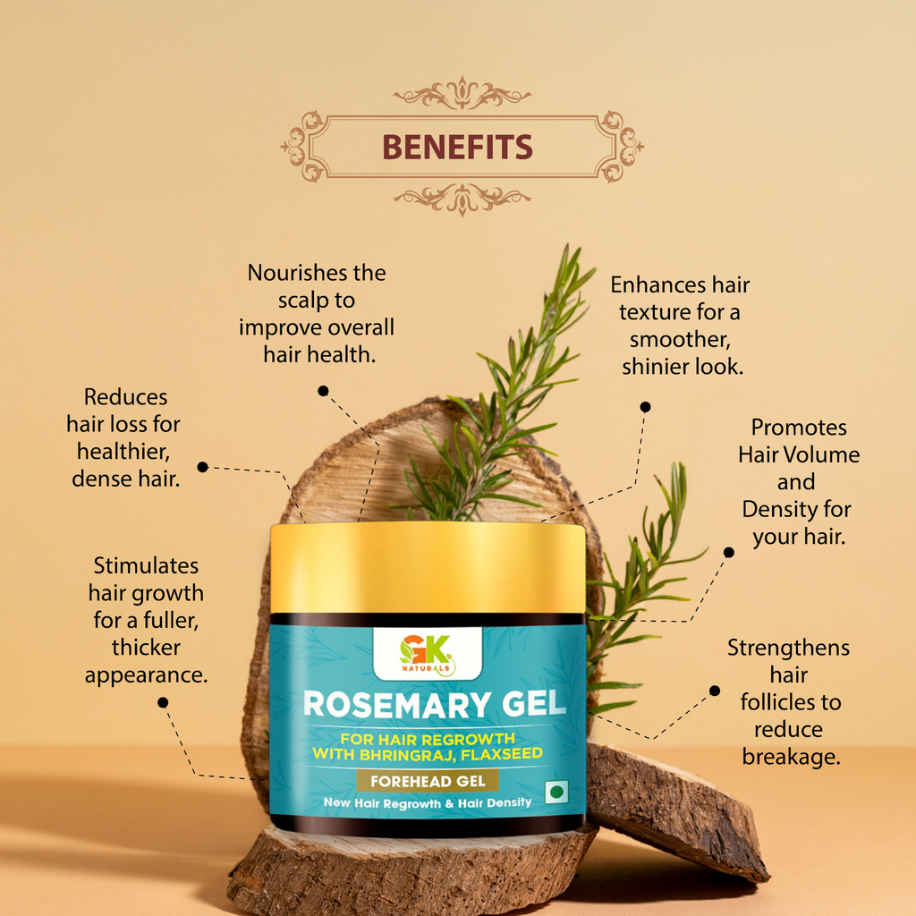 Rosemary Gel For Hair Growth with Bhringraj, Flaxseed