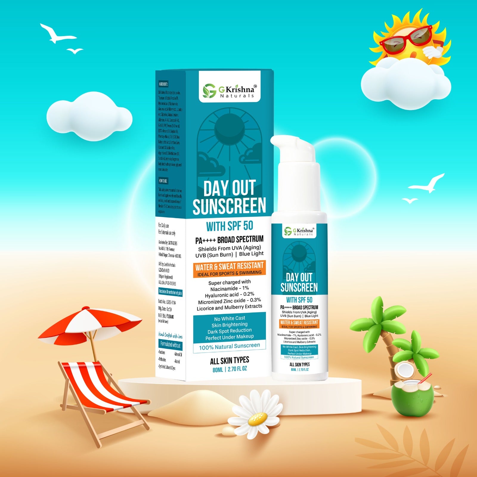 Day Out Sunscreen with SPF 50 PA++++