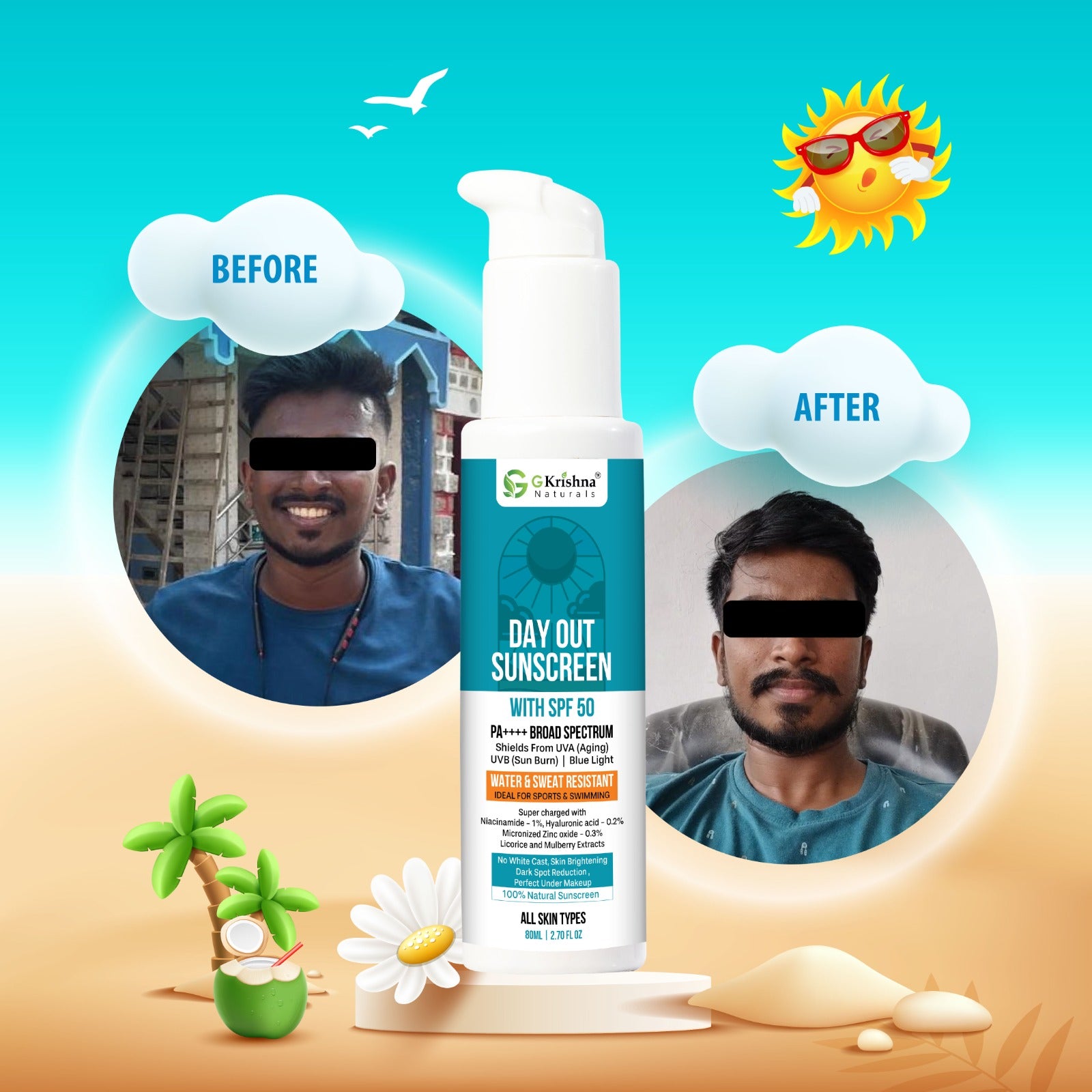 Day Out Sunscreen with SPF 50 PA++++