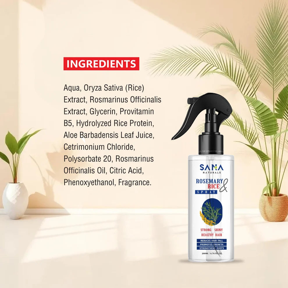 Rosemary Rice Water & Spray