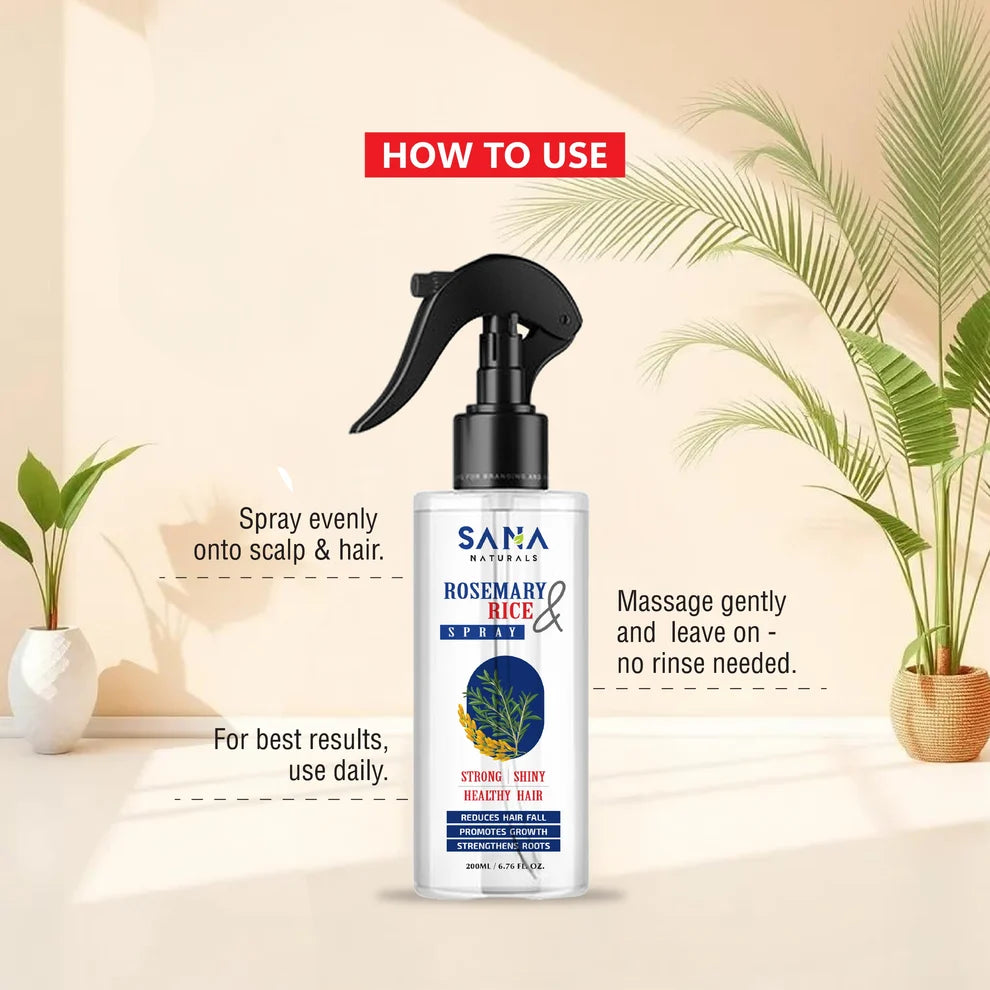 Rosemary Rice Water & Spray