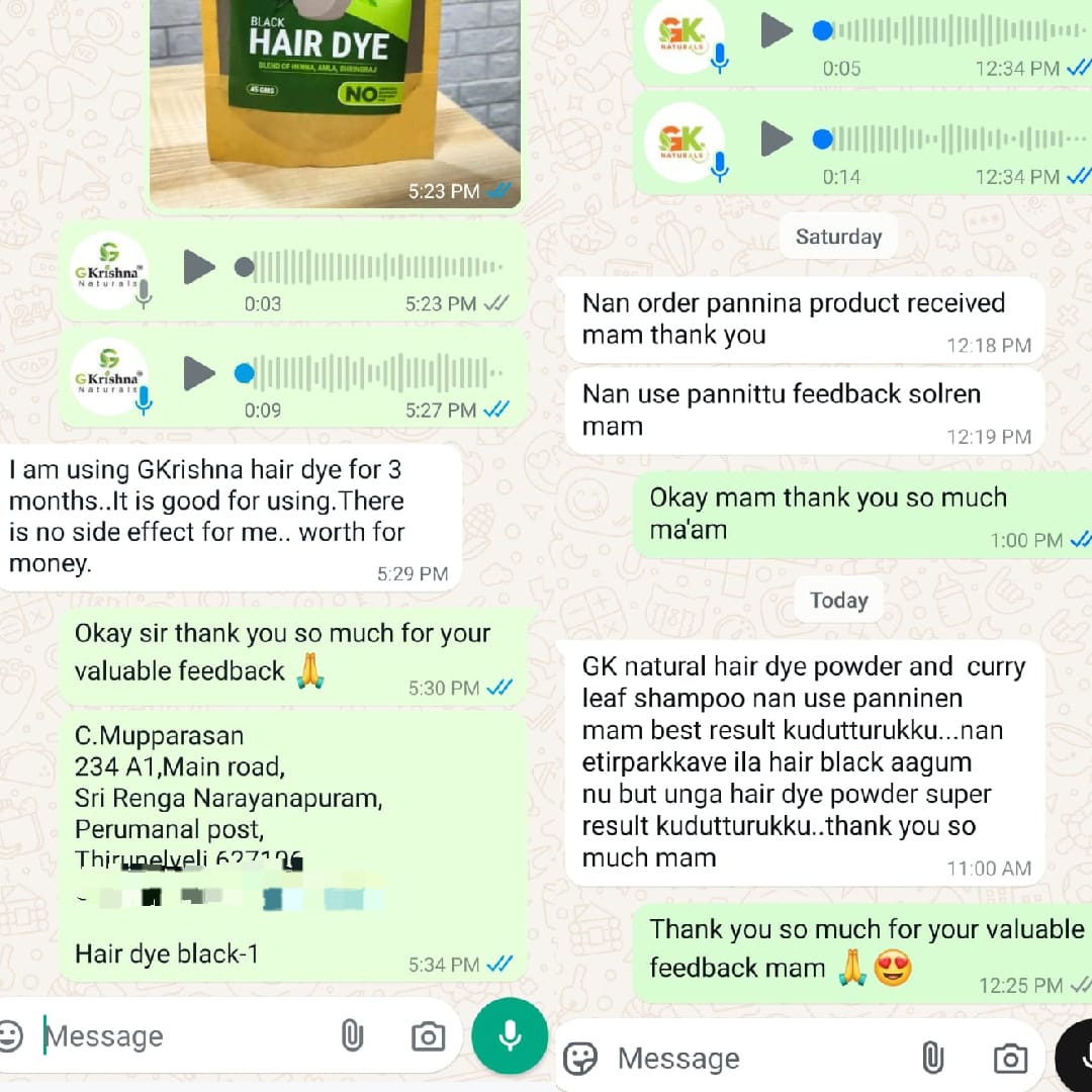 Natural Hair Dye Black