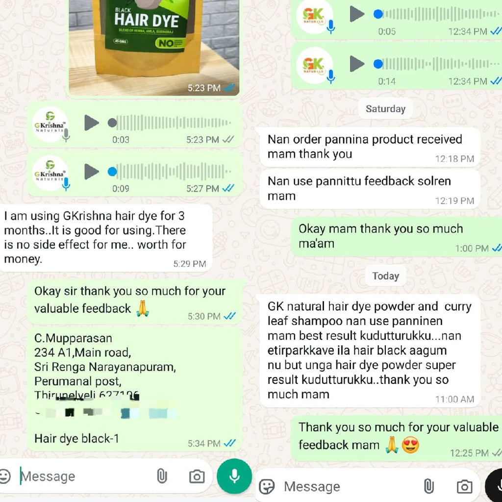 Natural Hair Dye Black